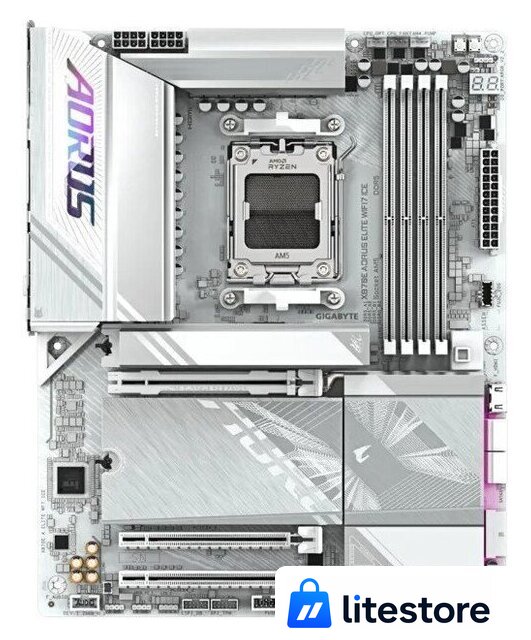 Материнская плата Gigabyte X870E Aorus Elite WiFi7 Ice (rev. 1.3) - Изображение №1 — Лайт Стор
