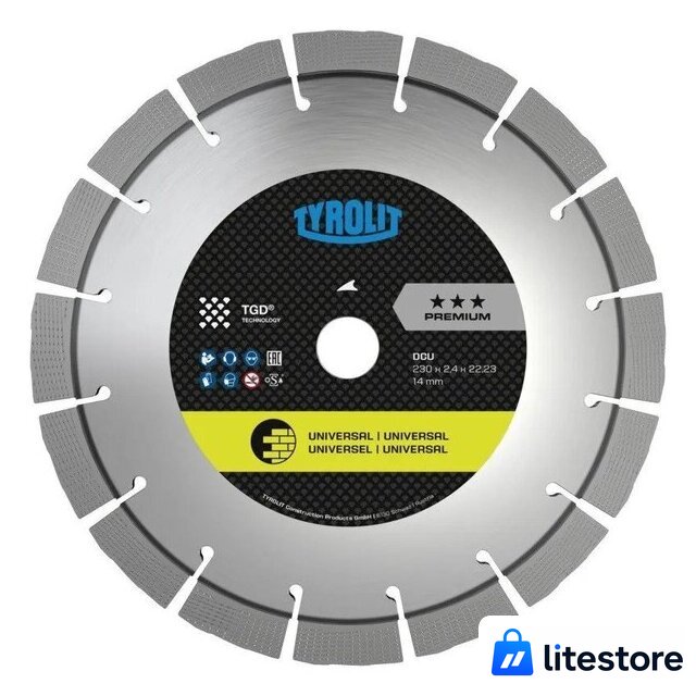 Отрезной диск Tyrolit Premium DCU 230x2.4x22.23 34468871 - Изображение №1 — Лайт Стор