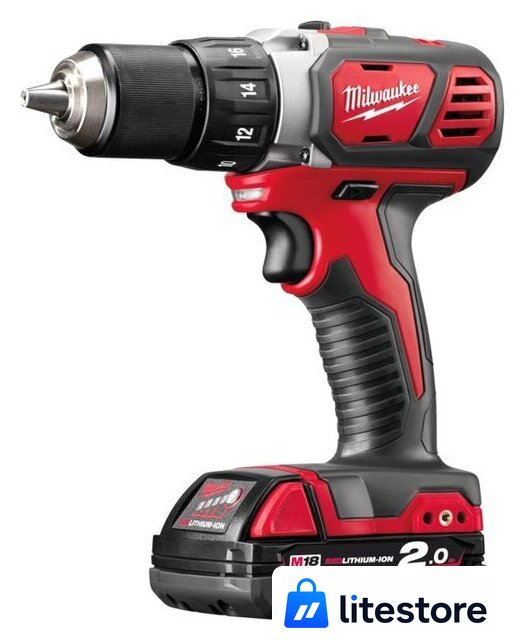 Дрель-шуруповерт Milwaukee M18 BDD-202C 4933443555 (с 2-мя АКБ, кейс) - Изображение №2 — Лайт Стор