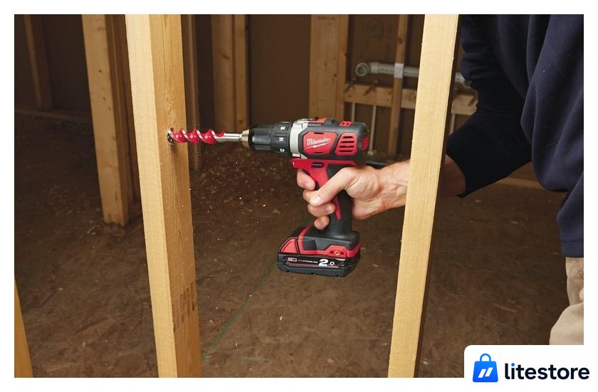 Дрель-шуруповерт Milwaukee M18 BDD-202C 4933443555 (с 2-мя АКБ, кейс) - Изображение №3 — Лайт Стор