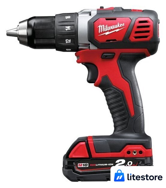 Дрель-шуруповерт Milwaukee M18 BDD-202C 4933443555 (с 2-мя АКБ, кейс) - Изображение №1 — Лайт Стор