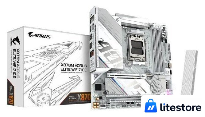 Материнская плата Gigabyte X870M Aorus Elite WiFi7 Ice - Изображение №5 — Лайт Стор