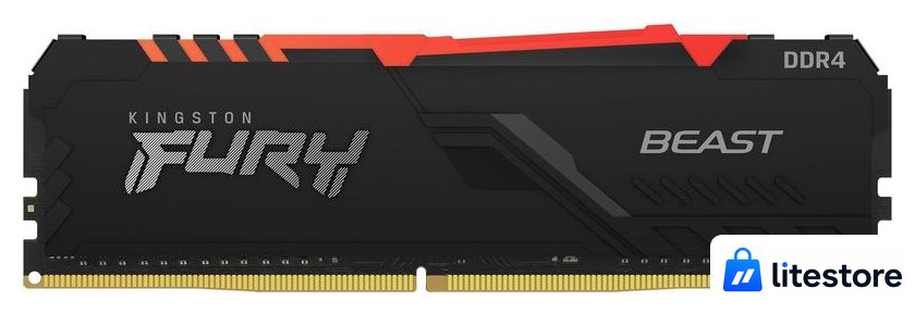 Оперативная память Kingston FURY Beast RGB 2x16ГБ DDR4 3200МГц KF432C16BB12AK2/32 - Изображение №4 — Лайт Стор
