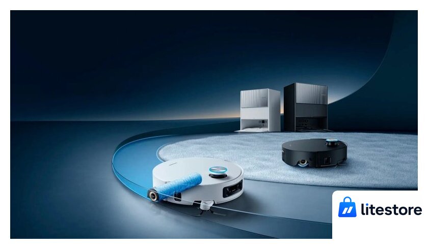 Робот-пылесос Dreame Robot Vacuum Aqua10 Ultra Roller Complete Black RLH71DE-1 (евровилка, черный) - Изображение №3 — Лайт Стор