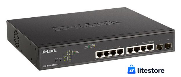 Управляемый коммутатор 2-го уровня D-Link DGS-1100-10MPPV2/A3A - Изображение №1 — Лайт Стор