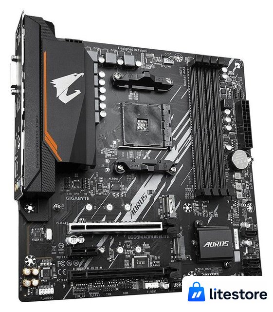 Материнская плата Gigabyte B550M Aorus Elite (rev. 1.0) - Изображение №2 — Лайт Стор