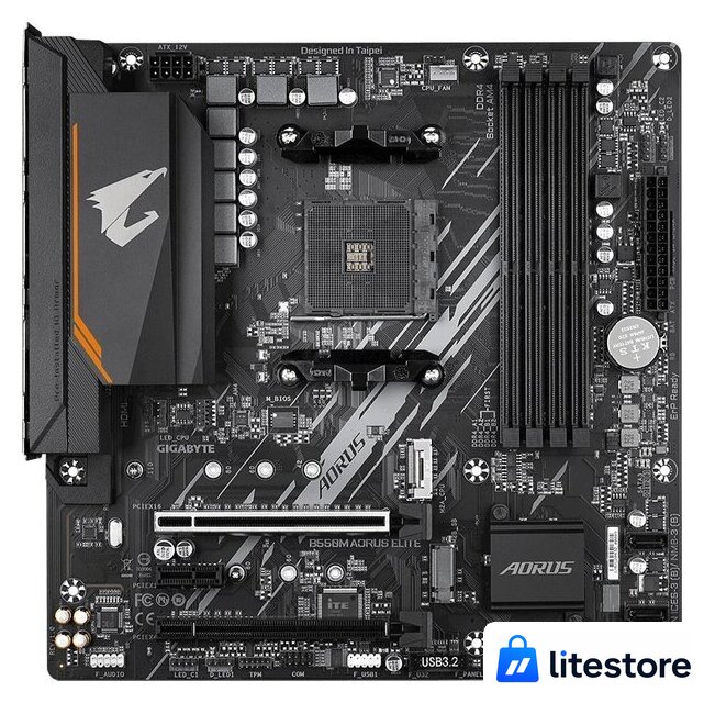 Материнская плата Gigabyte B550M Aorus Elite (rev. 1.0) - Изображение №1 — Лайт Стор