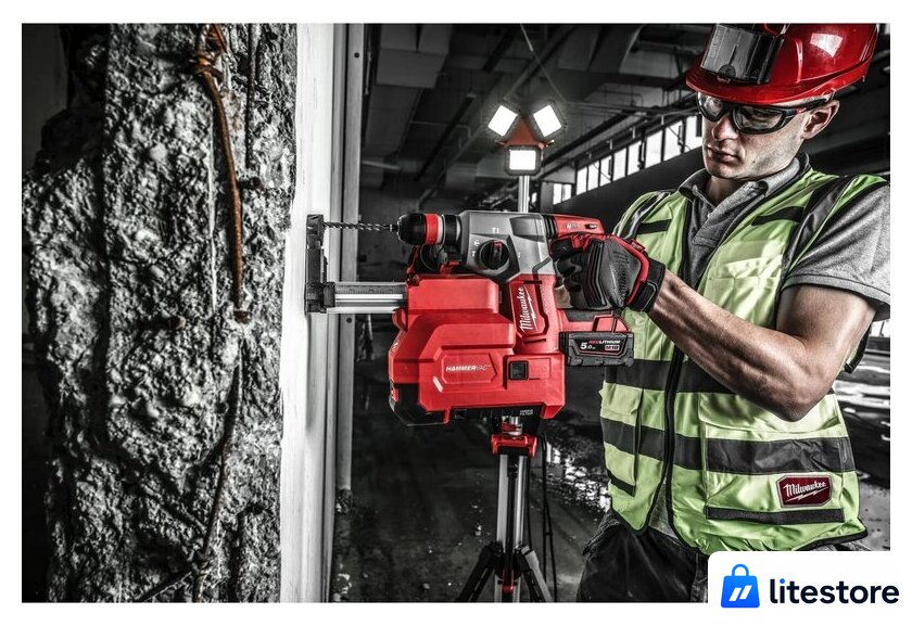 Перфоратор Milwaukee M18 BLHXMC-502X 4933499459 (с 2-мя АКБ, кейс) - Изображение №17 — Лайт Стор