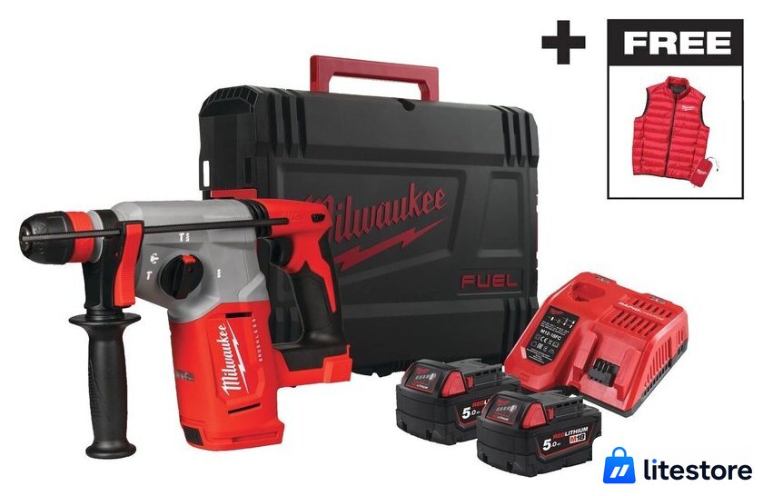 Перфоратор Milwaukee M18 BLHXMC-502X 4933499459 (с 2-мя АКБ, кейс) - Изображение №1 — Лайт Стор