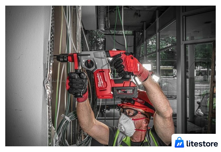 Перфоратор Milwaukee M18 BLHXMC-502X 4933499459 (с 2-мя АКБ, кейс) - Изображение №16 — Лайт Стор