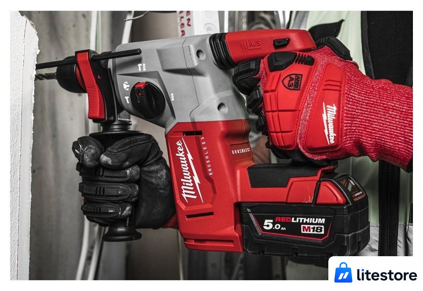 Перфоратор Milwaukee M18 BLHXMC-502X 4933499459 (с 2-мя АКБ, кейс) - Изображение №13 — Лайт Стор