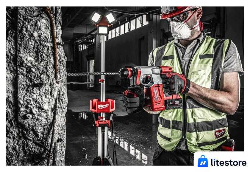 Перфоратор Milwaukee M18 BLHXMC-502X 4933499459 (с 2-мя АКБ, кейс) - Изображение №10 — Лайт Стор
