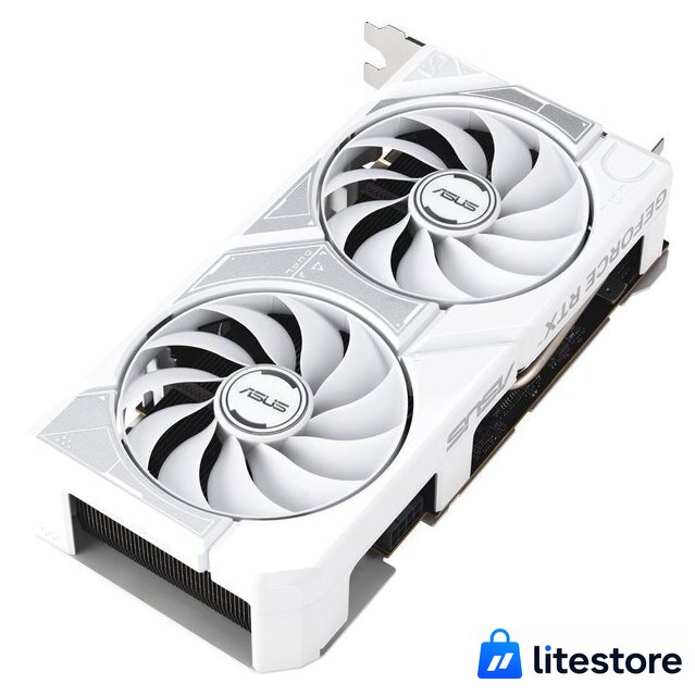 Видеокарта ASUS Dual GeForce RTX 5060 8GB GDDR7 White OC Edition DUAL-RTX5060-O8G-WHITE - Изображение №5 — Лайт Стор