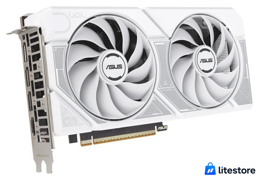 Видеокарта ASUS Dual GeForce RTX 5060 8GB GDDR7 White OC Edition DUAL-RTX5060-O8G-WHITE - Изображение №3 — Лайт Стор