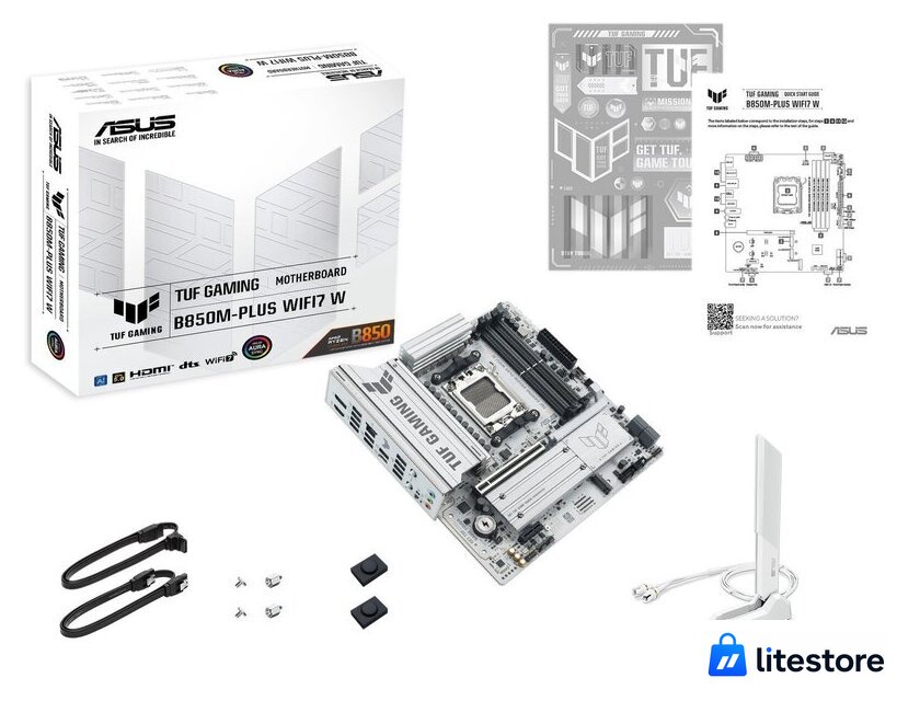 Материнская плата ASUS TUF Gaming B850M-Plus WiFi7 W - Изображение №7 — Лайт Стор
