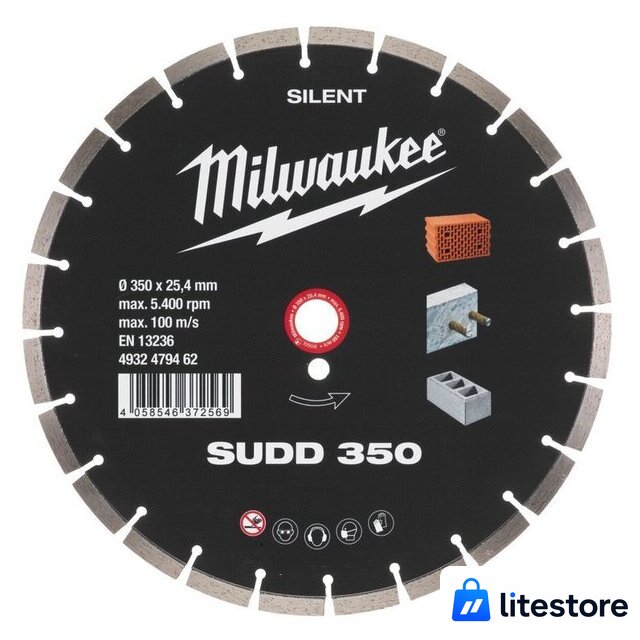 Отрезной диск алмазный  Milwaukee SUDD 350мм 4932479462 - Изображение №1 — Лайт Стор