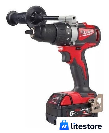 Дрель-шуруповерт Milwaukee M18 BLDD2-502X 4933464515 (с 2-мя АКБ, кейс) - Изображение №2 — Лайт Стор