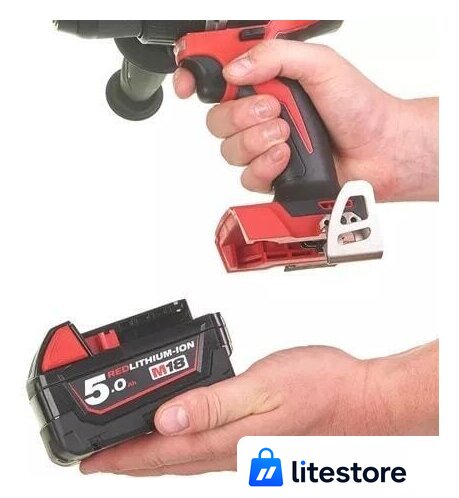 Дрель-шуруповерт Milwaukee M18 BLDD2-502X 4933464515 (с 2-мя АКБ, кейс) - Изображение №3 — Лайт Стор
