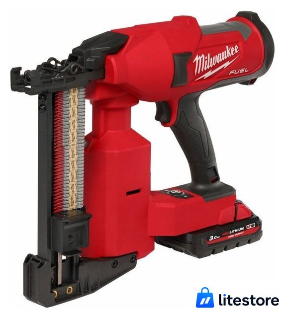 Степлер Milwaukee M18 FUEL M18FFUS-302C 4933479832 (с 2-мя АКБ 3 Ач, кейс) - Изображение №5 — Лайт Стор