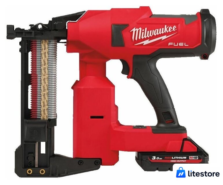 Степлер Milwaukee M18 FUEL M18FFUS-302C 4933479832 (с 2-мя АКБ 3 Ач, кейс) - Изображение №4 — Лайт Стор