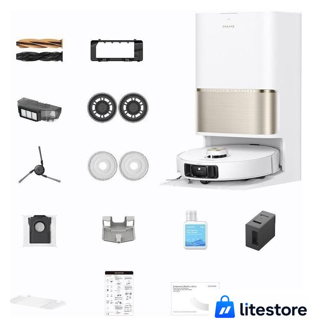 Робот-пылесос Dreame Robot Vacuum L50s Pro Ultra White RLL88HE (евровилка, белый) - Изображение №11 — Лайт Стор