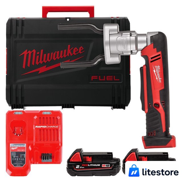 Инструмент для болтовых соединителей и наконечников Milwaukee M18 M18BSBT-202X 4933493289 (с 2-мя АКБ, кейс) - Изображение №1 — Лайт Стор