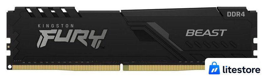 Оперативная память Kingston FURY Beast 32GB DDR4 PC4-25600 KF432C16BB/32 - Изображение №2 — Лайт Стор