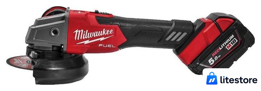 Угловая шлифмашина Milwaukee M18 FSAG125XB-502X Fuel 4933478430 (с 2-мя АКБ) - Изображение №2 — Лайт Стор