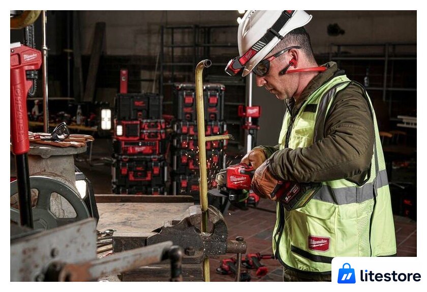 Угловая шлифмашина Milwaukee M18 FSAG125XB-502X Fuel 4933478430 (с 2-мя АКБ) - Изображение №7 — Лайт Стор