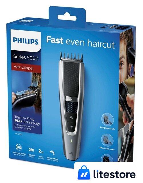 Машинка для стрижки волос Philips HC5630/15 - Изображение №5 — Лайт Стор