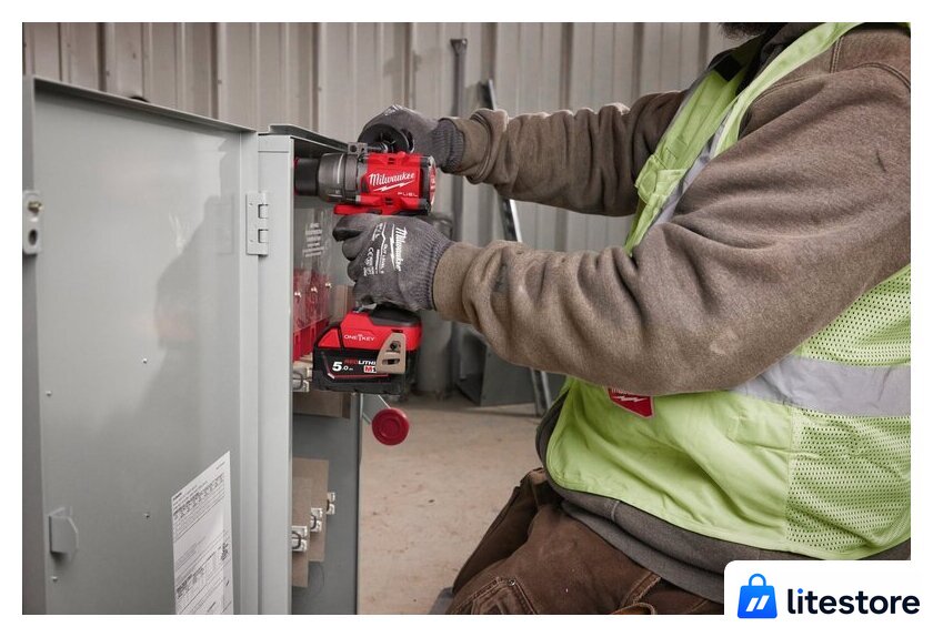 Ударная дрель-шуруповерт Milwaukee M18 ONEPD3-502X 4933492801 (с 2-мя АКБ, кейс) - Изображение №8 — Лайт Стор