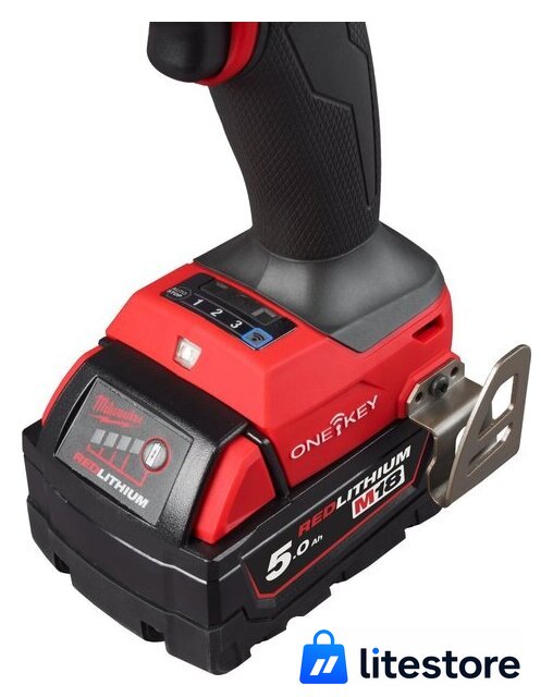 Ударная дрель-шуруповерт Milwaukee M18 ONEPD3-502X 4933492801 (с 2-мя АКБ, кейс) - Изображение №6 — Лайт Стор