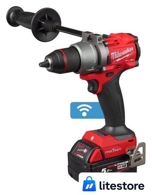 Ударная дрель-шуруповерт Milwaukee M18 ONEPD3-502X 4933492801 (с 2-мя АКБ, кейс) - Изображение №2 — Лайт Стор