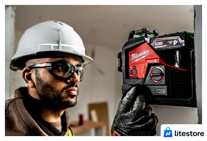 Лазерный нивелир Milwaukee M12 CLL4P-301C 4933479203 (с 1-им АКБ, кейс) - Изображение №10 — Лайт Стор