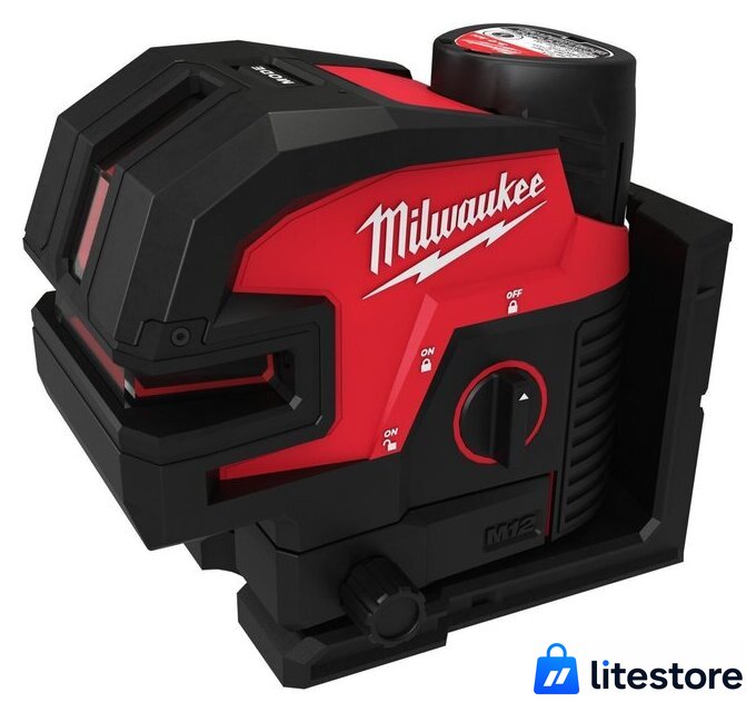 Лазерный нивелир Milwaukee M12 CLL4P-301C 4933479203 (с 1-им АКБ, кейс) - Изображение №2 — Лайт Стор
