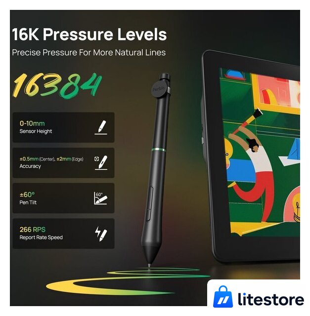 Графический монитор Parblo Coast 16 Pro Gen2 (черный) - Изображение №5 — Лайт Стор