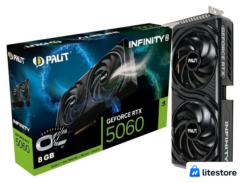 Видеокарта Palit GeForce RTX 5060 Infinity 2 OC NE75060V19P1-GB2063L - Изображение №8 — Лайт Стор