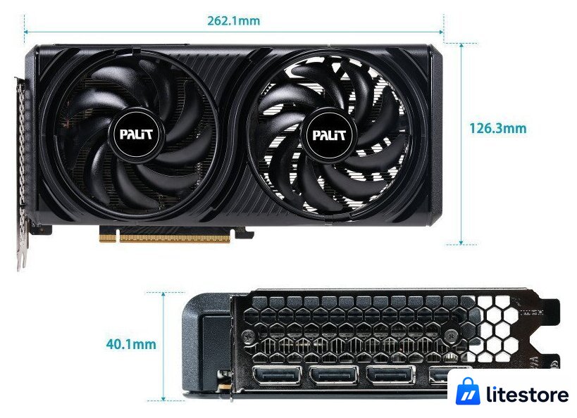 Видеокарта Palit GeForce RTX 5060 Infinity 2 OC NE75060V19P1-GB2063L - Изображение №9 — Лайт Стор