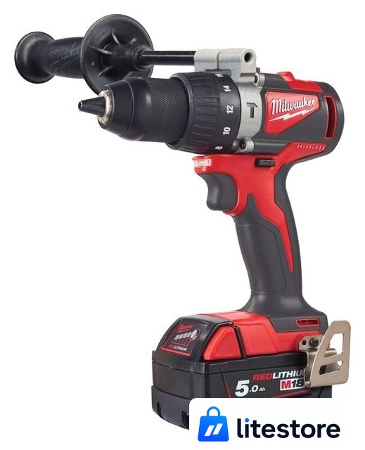 Ударная дрель-шуруповерт Milwaukee M18 BLPD2-502X 4933464517 (с 2-мя АКБ 5 Ач, кейс) - Изображение №2 — Лайт Стор
