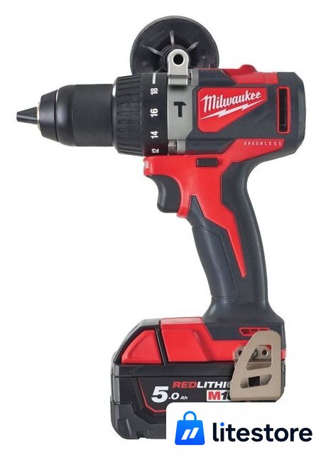 Ударная дрель-шуруповерт Milwaukee M18 BLPD2-502X 4933464517 (с 2-мя АКБ 5 Ач, кейс) - Изображение №1 — Лайт Стор