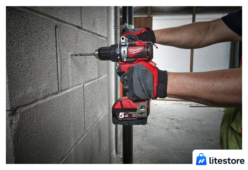 Ударная дрель-шуруповерт Milwaukee M18 BLPD2-502X 4933464517 (с 2-мя АКБ 5 Ач, кейс) - Изображение №14 — Лайт Стор