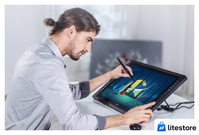 Графический монитор Huion Kamvas Pro 22 (2019) - Изображение №8 — Лайт Стор