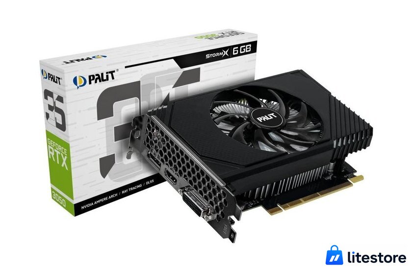 Видеокарта Palit GeForce RTX 3050 StormX 6GB NE63050018JE-1072F - Изображение №6 — Лайт Стор