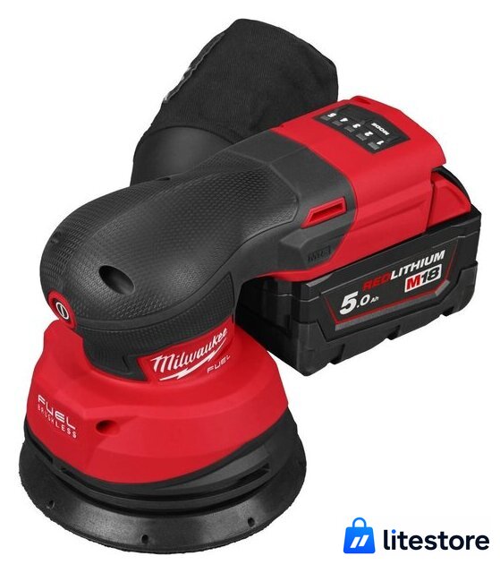 Эксцентриковая шлифмашина Milwaukee M18 FROS125 4933498254 (с 2-мя АКБ, кейс) - Изображение №4 — Лайт Стор