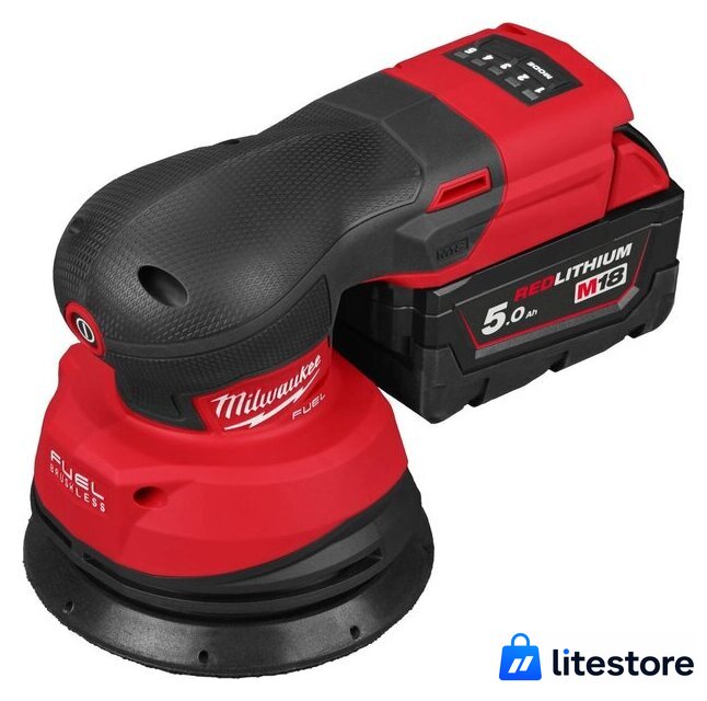 Эксцентриковая шлифмашина Milwaukee M18 FROS125 4933498254 (с 2-мя АКБ, кейс) - Изображение №3 — Лайт Стор