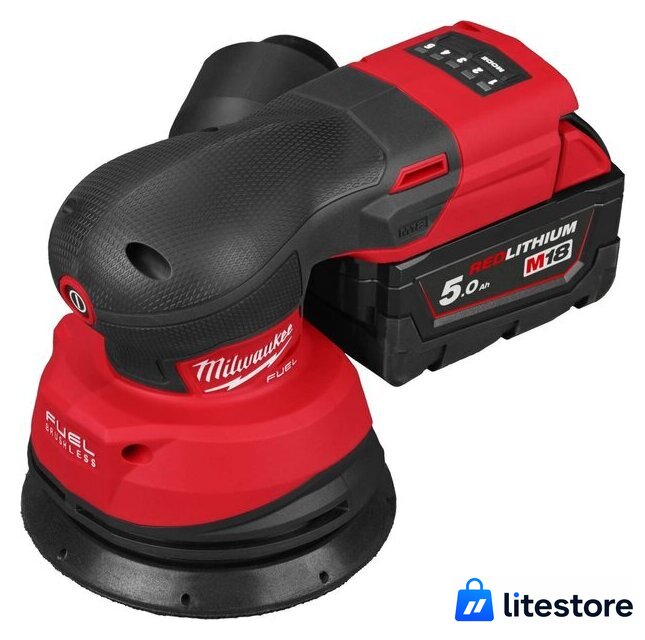Эксцентриковая шлифмашина Milwaukee M18 FROS125 4933498254 (с 2-мя АКБ, кейс) - Изображение №5 — Лайт Стор