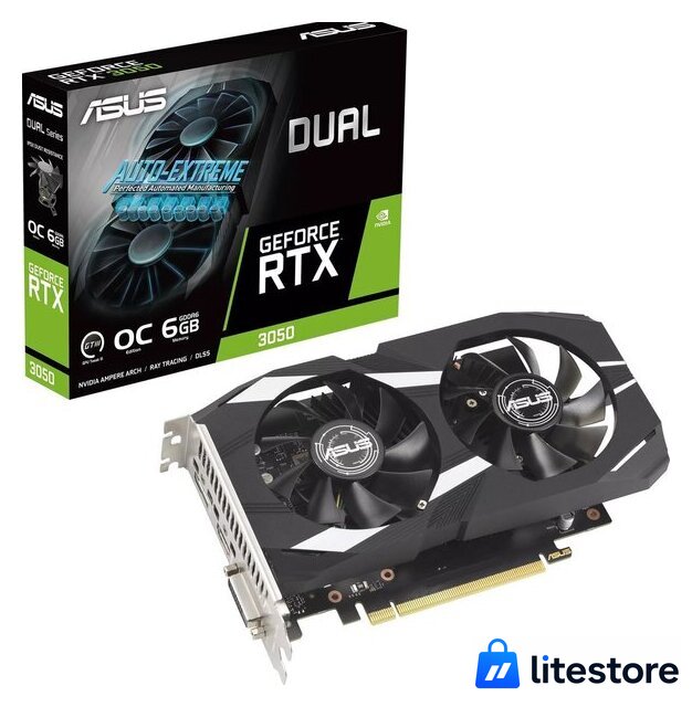 Видеокарта ASUS Dual GeForce RTX 3050 OC Edition 6GB DUAL-RTX3050-O6G - Изображение №10 — Лайт Стор