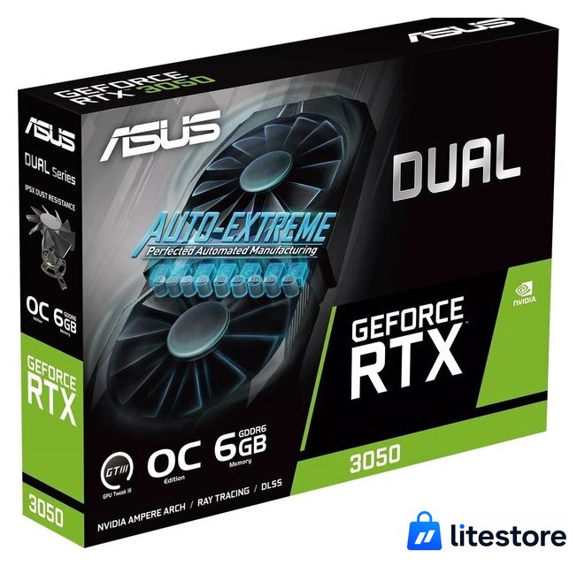 Видеокарта ASUS Dual GeForce RTX 3050 OC Edition 6GB DUAL-RTX3050-O6G - Изображение №9 — Лайт Стор