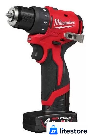 Дрель-шуруповерт Milwaukee M12 BLDDRC-402C 4933499688 (с 2-мя АКБ, кейс) - Изображение №1 — Лайт Стор