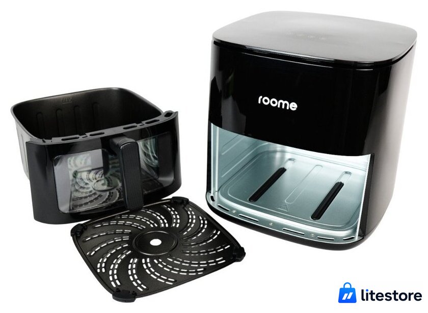 Аэрогриль (аэрофритюрница) Roome AF-ZE7223-A (черный) - Изображение №13 — Лайт Стор